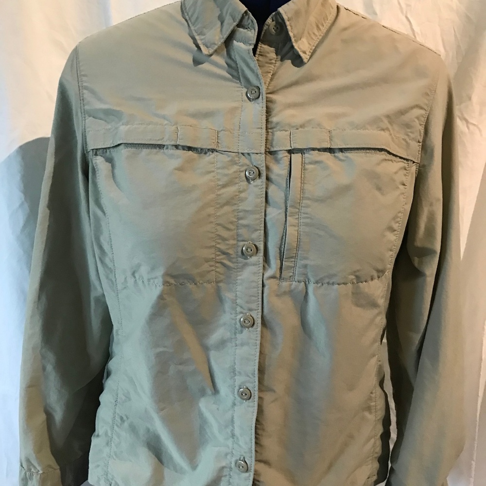 LL Bean Nylon Button Down Shirt
